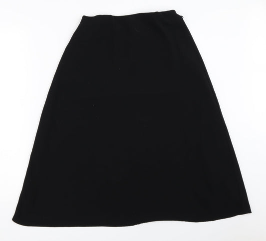 Marks and Spencer Womens Black Flare Skirt Size 10