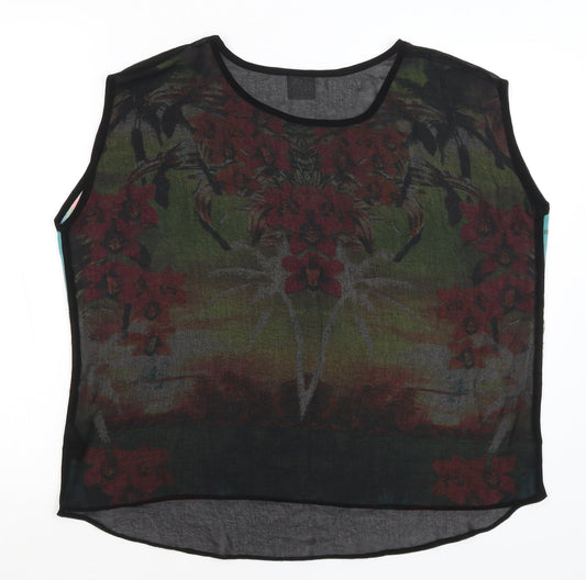 George Womens Black Basic Tank Size 14