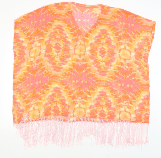 Papaya Womens Orange Kaftan Size M