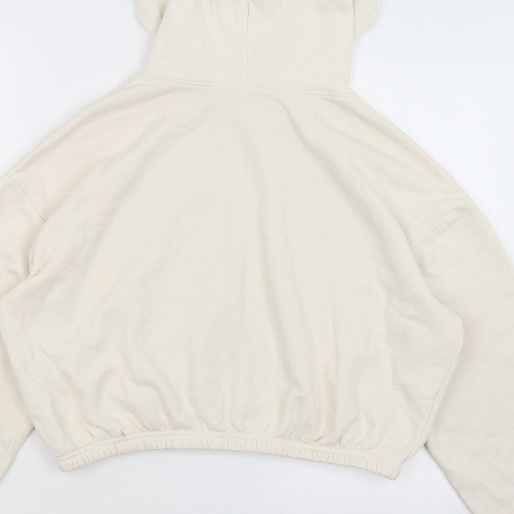 Divided Womens Ivory Pullover Hoodie Size M