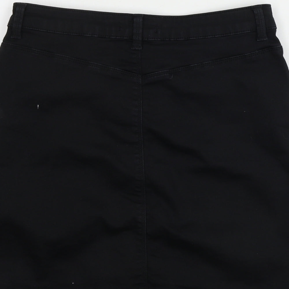 Missguided Womens Black Bandage Skirt Size 12