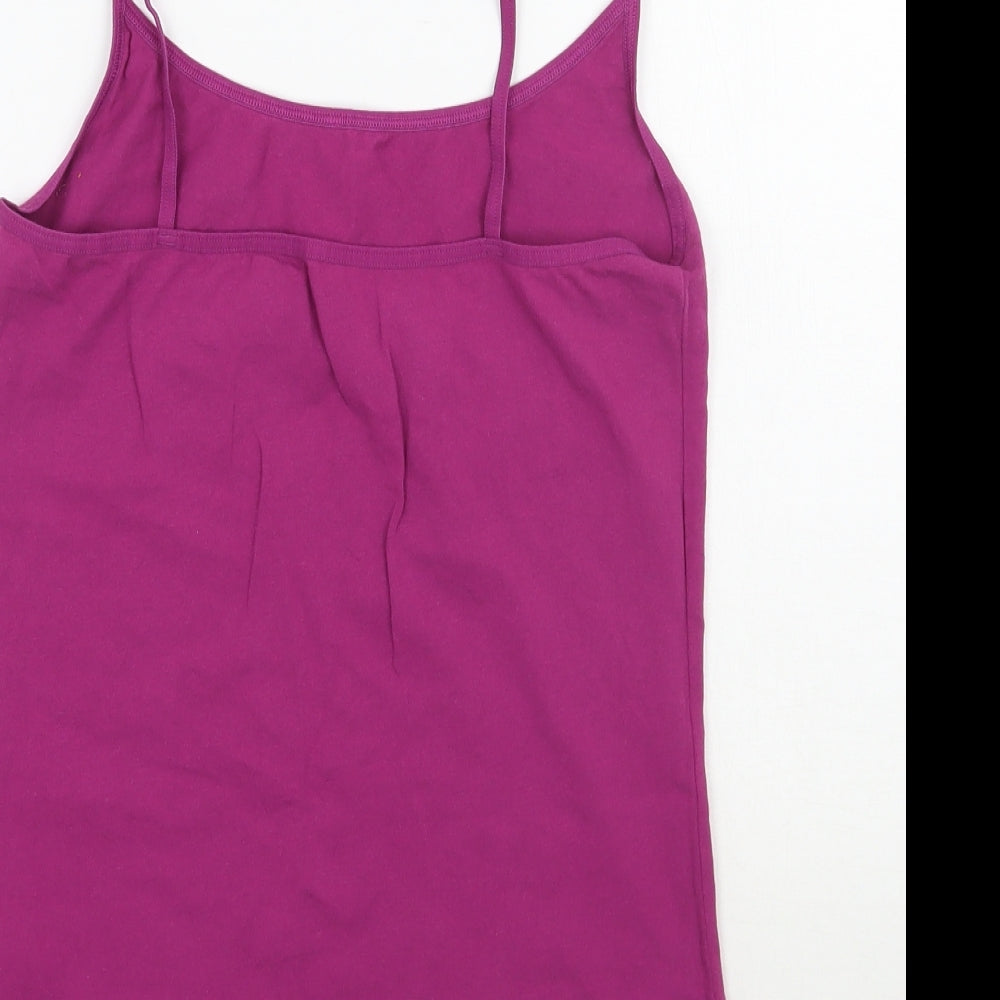 Womens UK Size 10 Marks and Spencer Purple Basic Tank