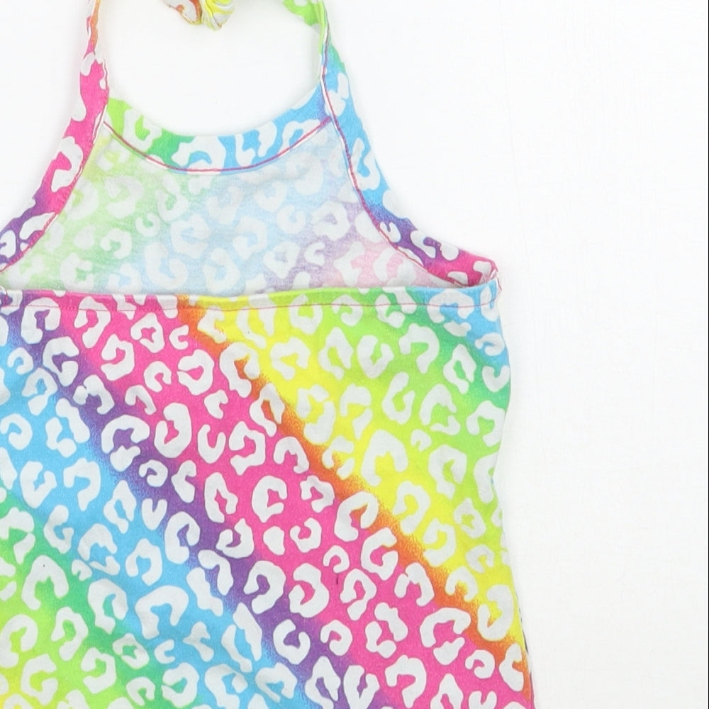 1989 Place Girls Multicoloured Animal Print Basic Tank Size 3 Years