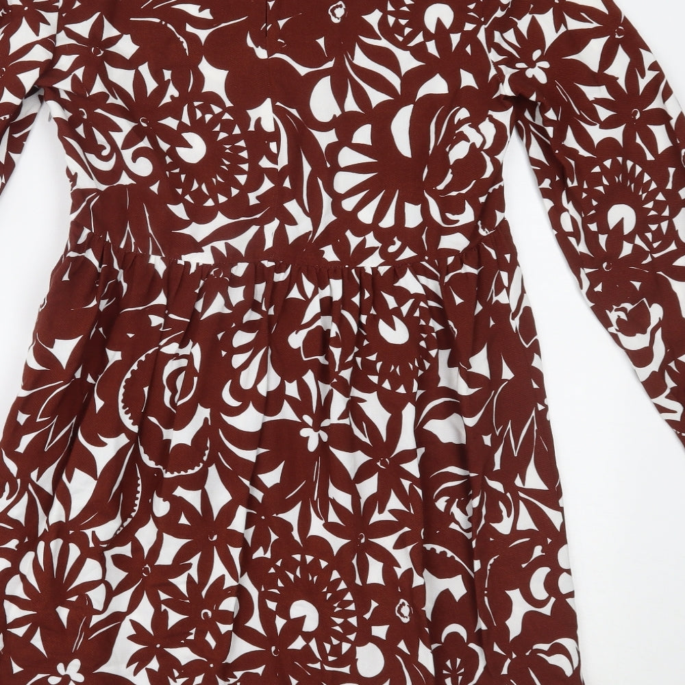 Marks and Spencer Womens Brown Fit & Flare Size 10