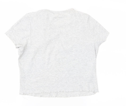 George Womens Grey Basic T-Shirt Size 10