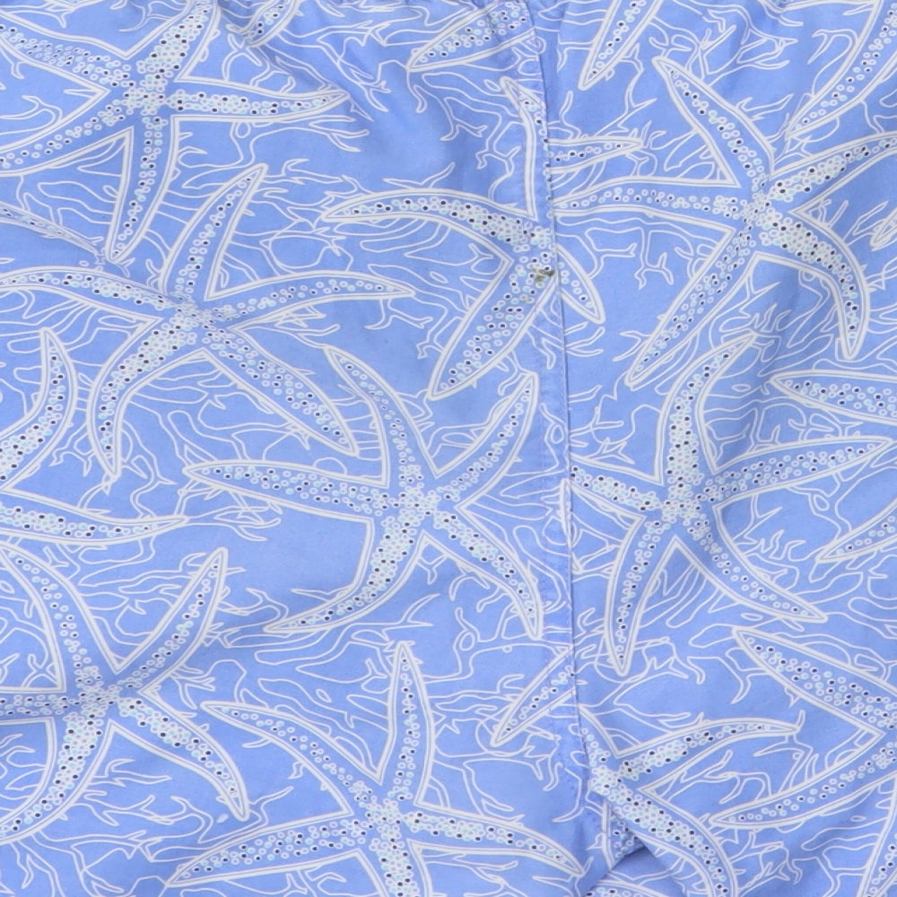 Cherokee Mens Black Geometric Bermuda Shorts One Size