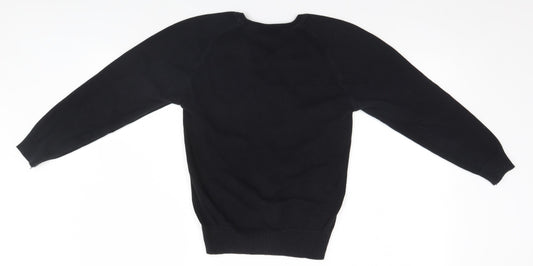 TruTex Mens Black Henley Jumper Size XS