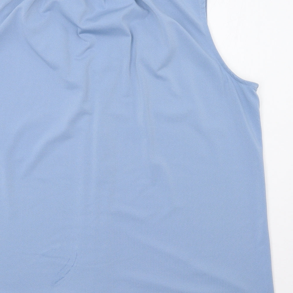 Womens UK Size M H&M Blue Basic Blouse