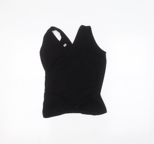 Womens UK Size 10 ASOS Black Basic T-Shirt