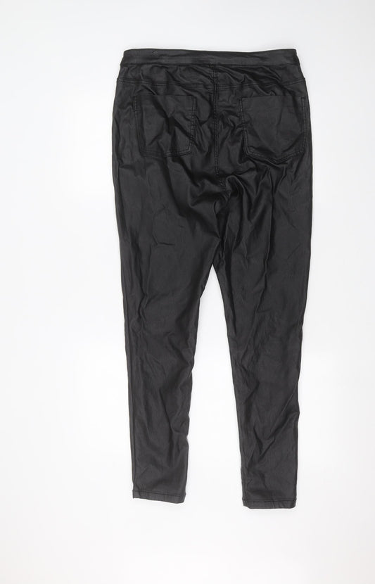 Womens UK Size 18 Very Regular Fit Black Trousers