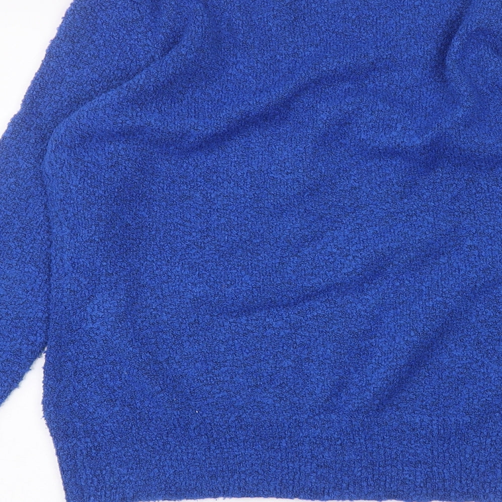 Womens UK Size S M&Co Blue Pullover Jumper