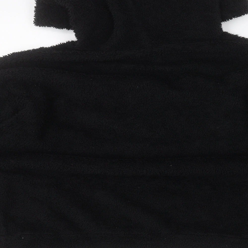 Brand and care label for SHEIN women’s black pullover hoodie, size L