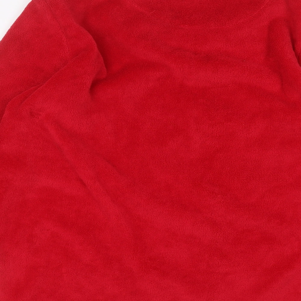 Brand and care label for Primark women’s red jumper, size M