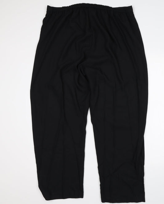 essence Womens Black Trousers Size 20 L27 in