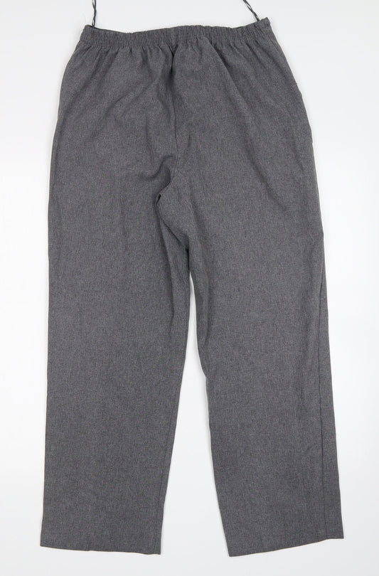 Womens UK Size 12 BM Regular Fit Grey Trousers