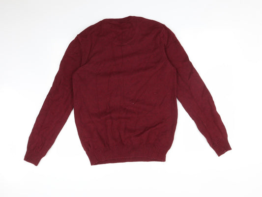 Mens UK Size S Maine Red Pullover Sweatshirt