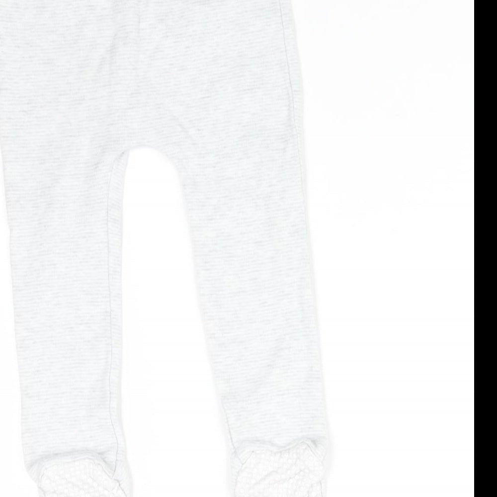 Brand and care label for F&F Baby Grey Flecked Trousers, size 9-12, Months