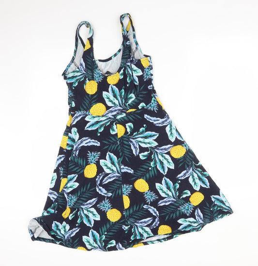 Dorothy Perkins Womens Multicoloured Floral A-Line Size 10