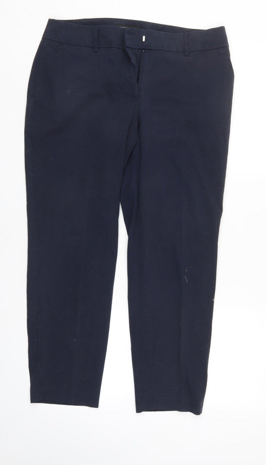 Womens UK Size 12 Dorothy Perkins Regular Fit Blue Trousers