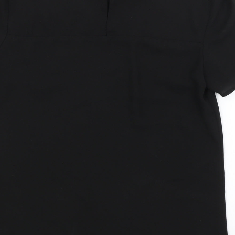 Womens UK Size 8 Oasis Black Basic Blouse
