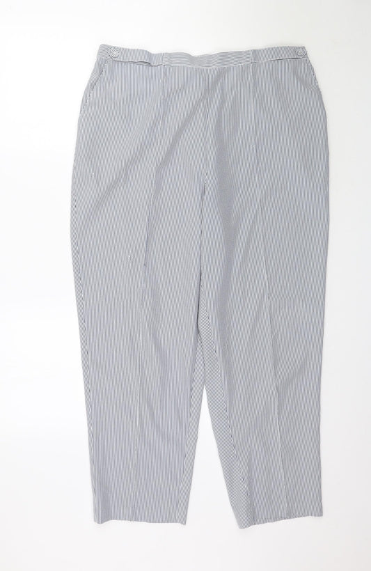 Womens UK Size 20 BM Regular Fit Grey Trousers