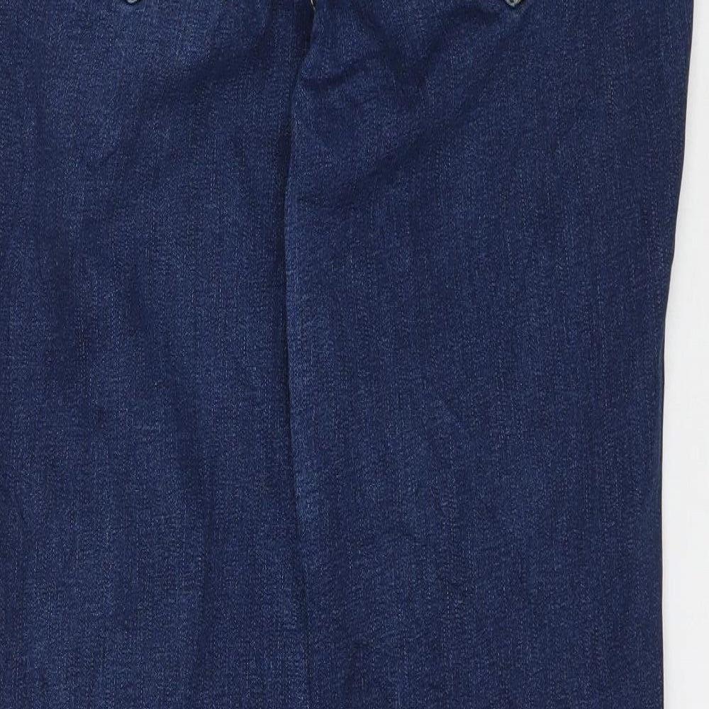 Preworn Womens Blue Denim Skinny Jeans Size 14 L29 in