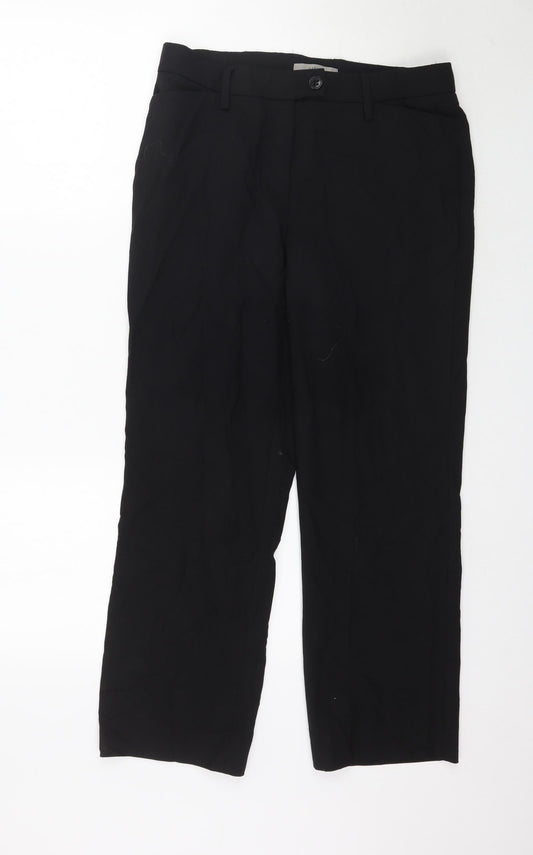 Womens UK Size 33 in GARDEUR Regular Fit Black Trousers
