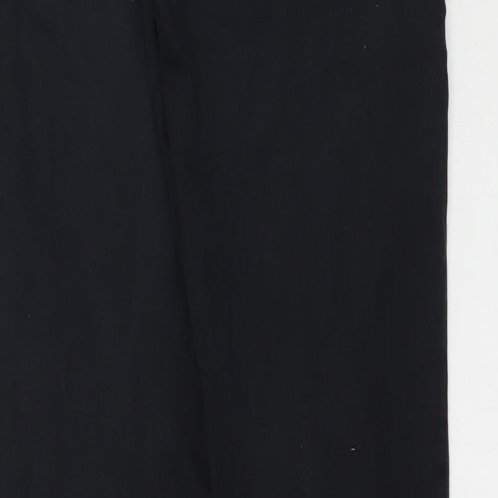 Brand and care label for Topshop women’s black denim skinny jeans, size UK 28, in, 31-inch leg
