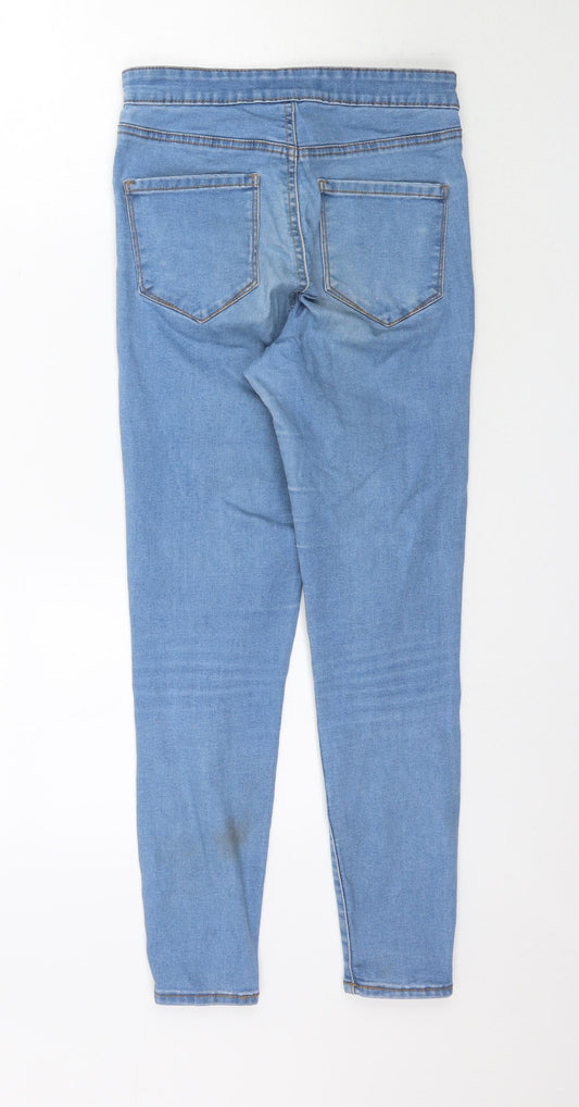 Denim Co. Womens Blue Denim Skinny Jeans Size 8 L26 in