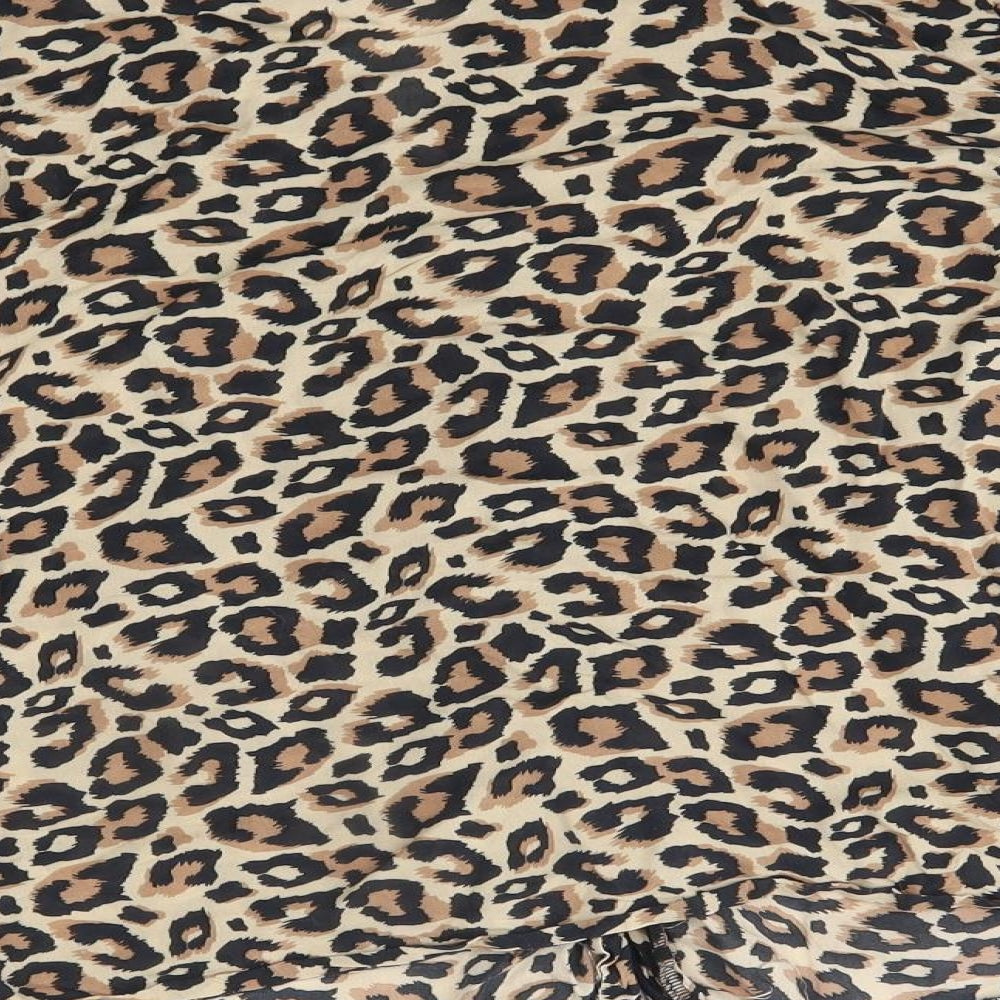 ASOS Womens Beige Animal Print Nightshirt Size 8