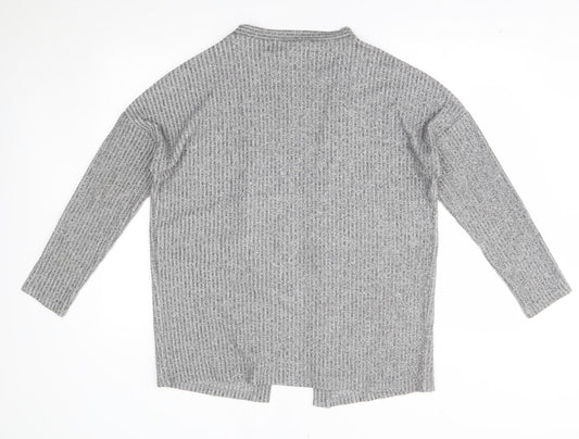 Womens UK Size 10 Jeff&co Grey Cardigan Jumper