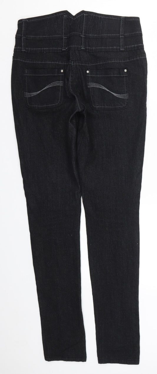 Denim Co Womens Black Denim Skinny Jeans Size 10 L31 in