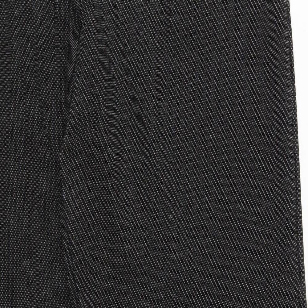 Womens UK Size 12 NEXT Regular Fit Black Trousers