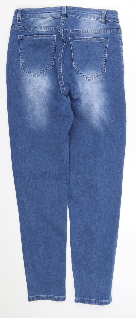 SheIn Womens Blue Denim Skinny Jeans Size M L25 in