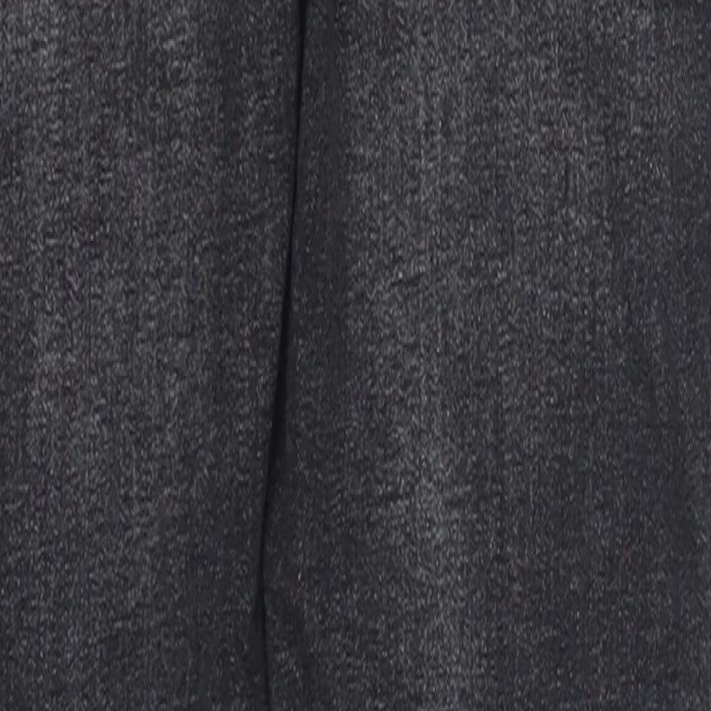 Brand and care label for Denim Co women’s black denim skinny jeans, size UK 4, 26-inch leg