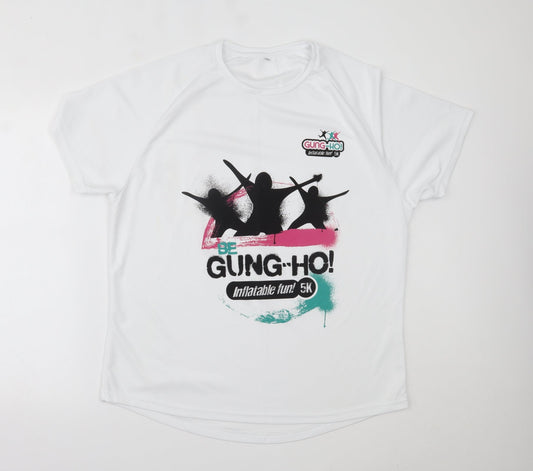 Mens UK Size 2XL Preworn White T-Shirt