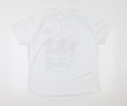 Mens UK Size 2XL Preworn White T-Shirt