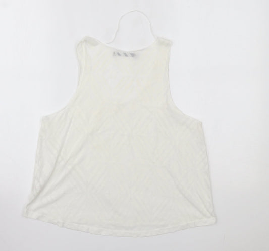 Primark Womens White Basic Tank Size 14