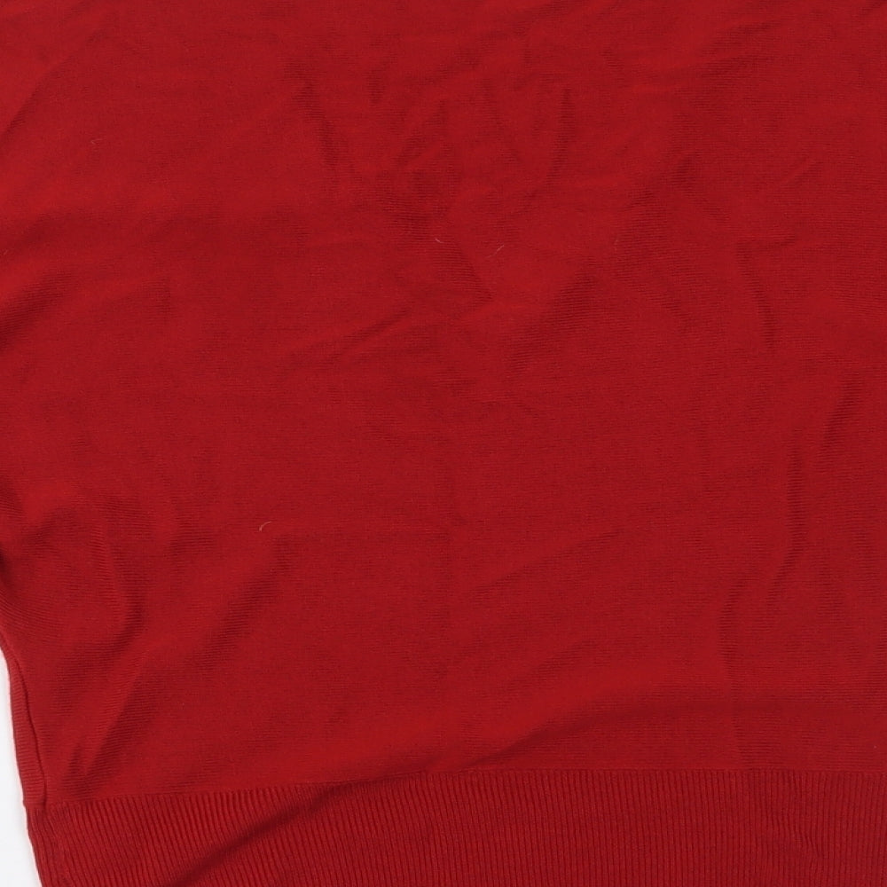 Womens UK Size 8 Marks and Spencer Red Basic Blouse