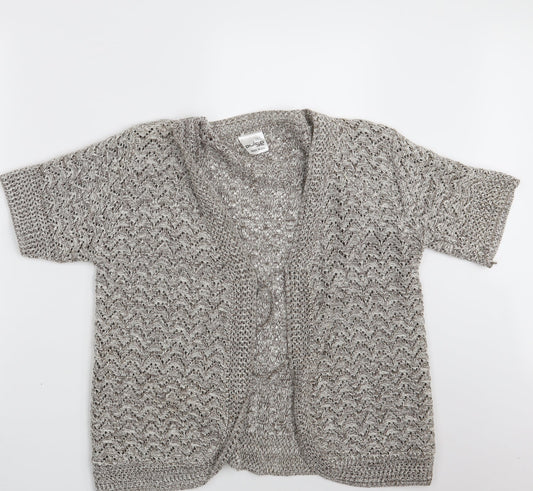 Womens UK Size M Pulse Beige Wrap Jumper
