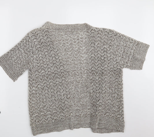 Womens UK Size M Pulse Beige Wrap Jumper