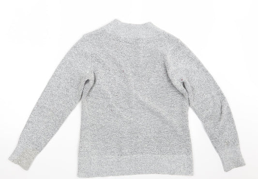 M&Co. Womens Grey Knit Pullover Jumper Size S