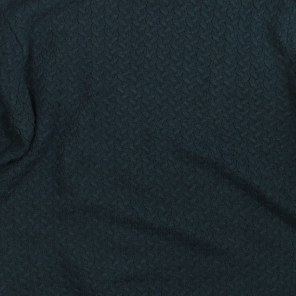 SHENIOR Collection Mens Green Knit Pullover Jumper One Size