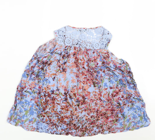 Womens UK Size 10 NEXT Multicoloured Basic Blouse