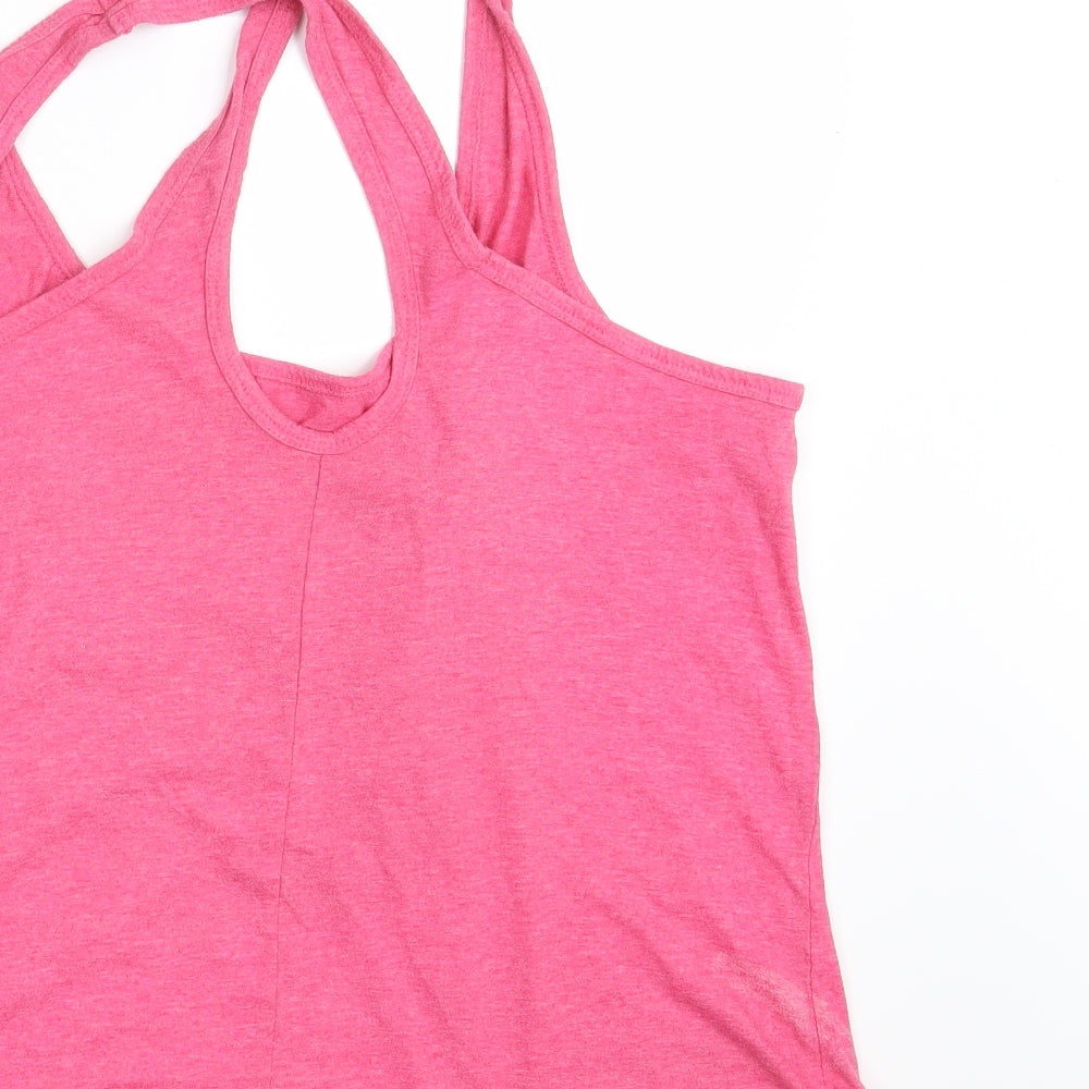Womens UK Size 8 Peacocks Pink Basic Tank