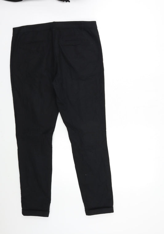 Medicine Womens Black Trousers Size 10 L27 in