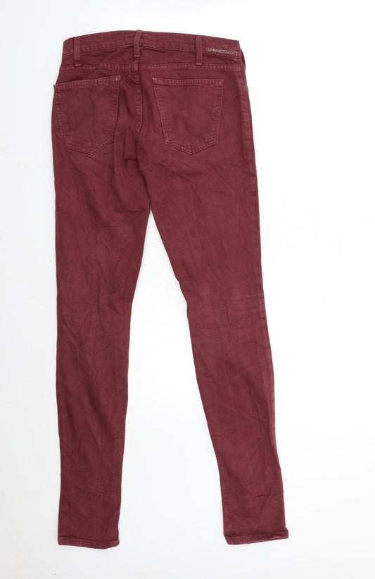 Current Elliott Womens Red Denim Skinny Jeans Size 28 in L32 in