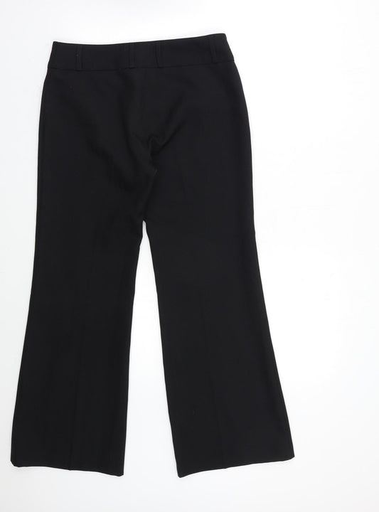 F&F Womens Black Trousers Size 10 L30 in