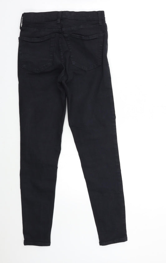 Topshop Womens Black Denim Skinny Jeans Size 28 in L32 in