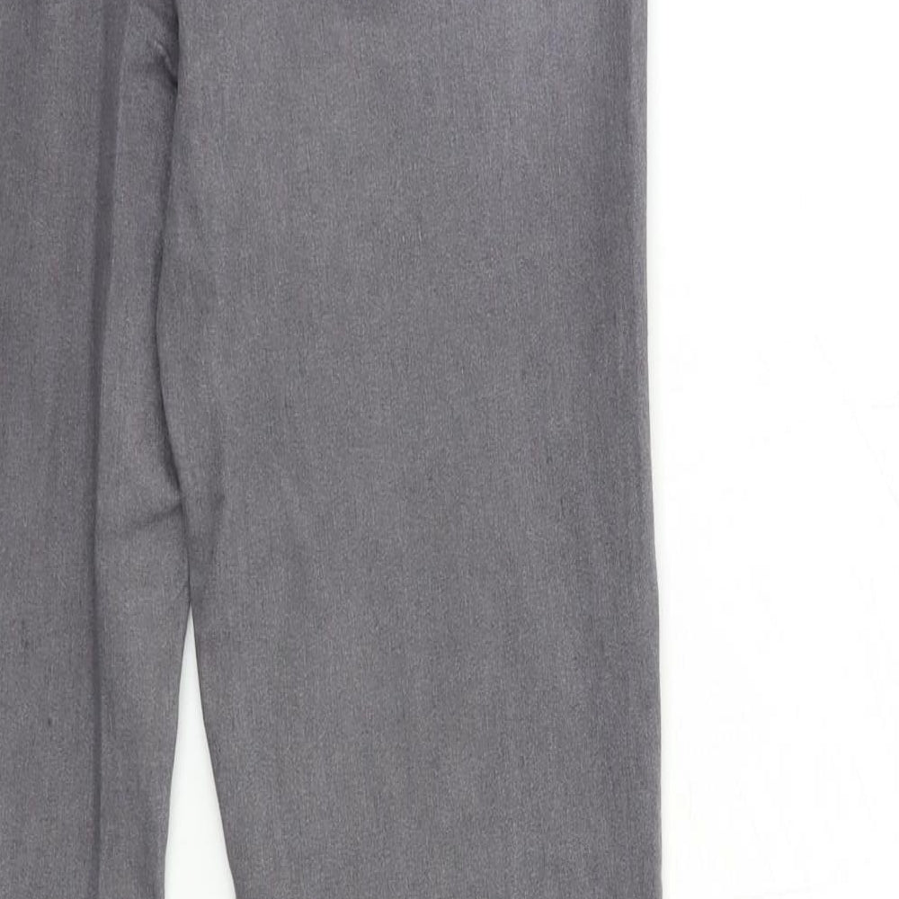 Brand and care label for Denim & Co. women’s grey denim skinny jeans, size UK 10, 31-inch leg